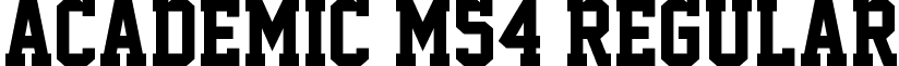 Academic M54 Regular font - Academic M54.ttf