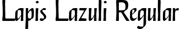 Lapis Lazuli Regular font - LAPIL___.TTF