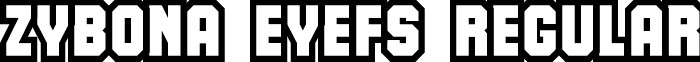 zybona eYeFS Regular font - zybona_eyefs.ttf