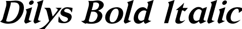 Dilys Bold Italic font - Dilys-Bold Italic.ttf