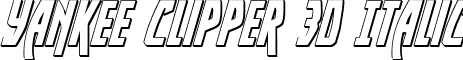 Yankee Clipper 3D Italic font - yankclipper3dital.ttf