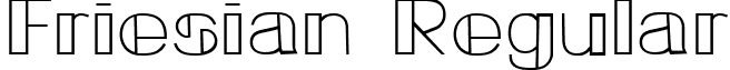 Friesian Regular font - Friesian.ttf