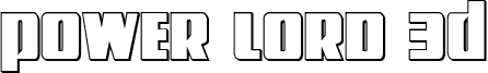 Power Lord 3D font - powerlord3d.ttf