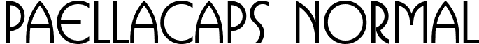 PaellaCaps Normal font - paella_caps.ttf