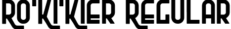 Ro'Ki'Kier Regular font - rokikier.ttf