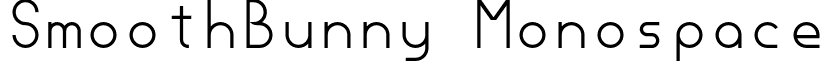SmoothBunny Monospace font - SmoothBunny_Monospace_by_chickenmeister.otf