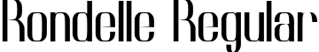 Rondelle Regular font - Rondelle.ttf