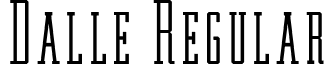 Dalle Regular font - Dalle_Typeface.ttf