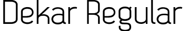 Dekar Regular font - Dekar.otf