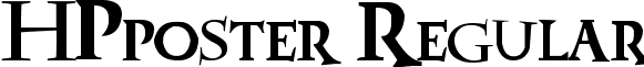 HPposter Regular font - HPposter.ttf