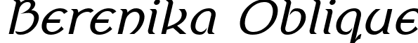 Berenika Oblique font - Berenika-Oblique.ttf