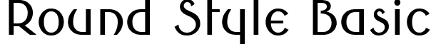 Round Style Basic font - RoundStyleBasic.ttf