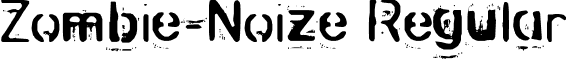 Zombie-Noize Regular font - zombnze.ttf