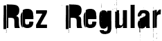 Rez Regular font - rez.ttf