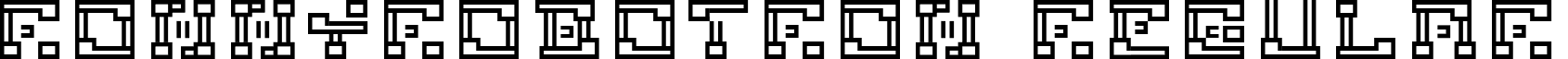 ronnyrobotron Regular font - RONNY-RO.TTF