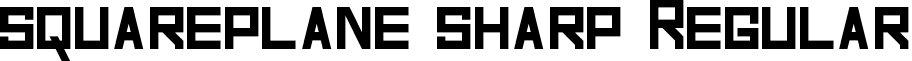 squareplane sharp Regular font - squareplane_sharp.ttf