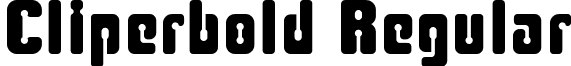 Cliperbold Regular font - CLIPERBO.TTF