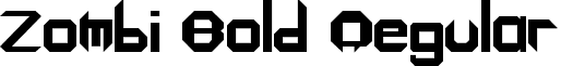 Zombi Bold Regular font - zombi_bold.ttf