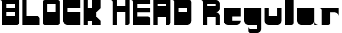 BLOCK HEAD Regular font - block_head.ttf