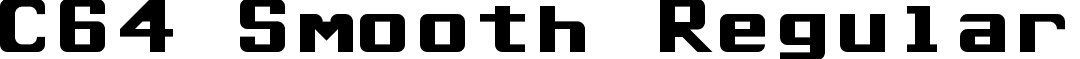 C64 Smooth Regular font - c64_smooth.ttf