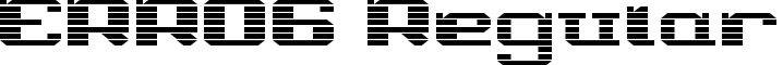 ERRO6 Regular font - erro6.ttf