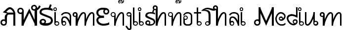 AWSiamEnglishnotThai Medium font - AW_SET__.ttf