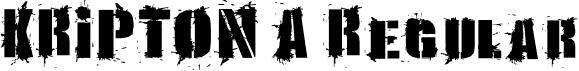 KRIPTON A Regular font - Kripton A1.ttf
