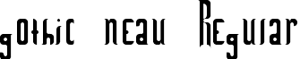 gothic neau Regular font - gothic_neau.ttf