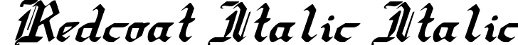 Redcoat Italic Italic font - redcoati.ttf