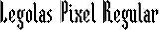 Legolas Pixel Regular font - legolas_pixel.ttf