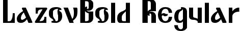 LazovBold Regular font - lazov03.ttf