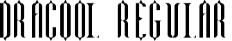 Dracool Regular font - dracool.ttf