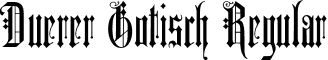 Duerer Gotisch Regular font - DUERG___.TTF