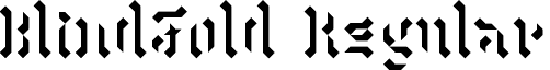 BlindFold Regular font - blindfold.ttf