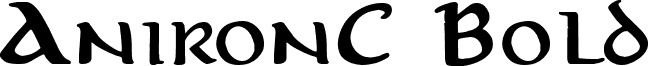 AnironC Bold font - anicb___.ttf