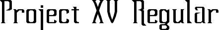 Project XV Regular font - Project_XV__Main_Font__by_Karthesios.ttf
