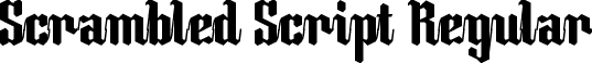 Scrambled Script Regular font - scrambled_script.ttf