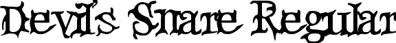 Devil's Snare Regular font - devilssnare.ttf