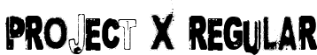 Project X Regular font - ProjectX.ttf