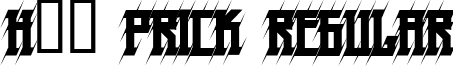 H74 Prick Regular font - HPrick-Regular.ttf