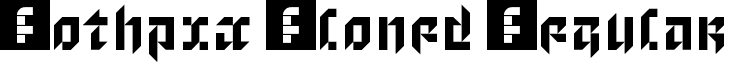 Gothpix Cloned Regular font - gothpix_cloned.ttf