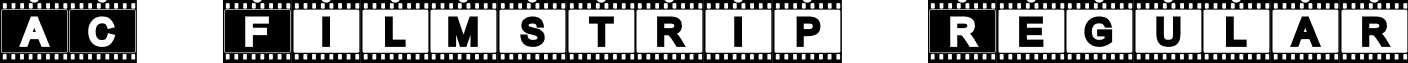 AC Filmstrip Regular font - ACFilmstrip.ttf