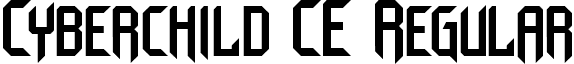 Cyberchild CE Regular font - Cyberchild CE.ttf