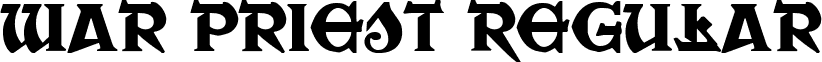 War Priest Regular font - warpriest.ttf