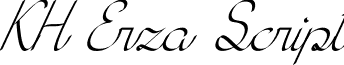 KH Erza Script font - KH Erza Script Italic.ttf