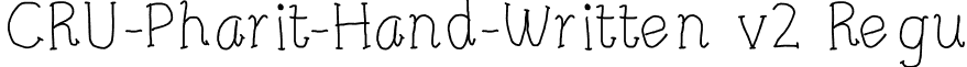 CRU-Pharit-Hand-Written v2 Regu font - CRU-Pharit-Hand-Written v2.ttf