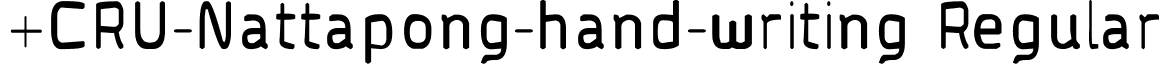 +CRU-Nattapong-hand-writing Regular font - CRU-Nattapong-Hand-Writing-Regular.ttf