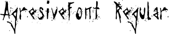 Agresivefont Regular font - Agresivefont.ttf