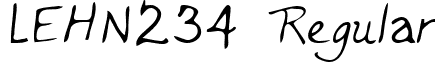 LEHN234 Regular font - LEHN234.TTF