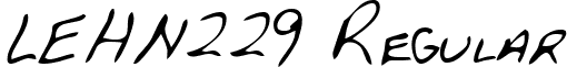 LEHN229 Regular font - LEHN229.TTF